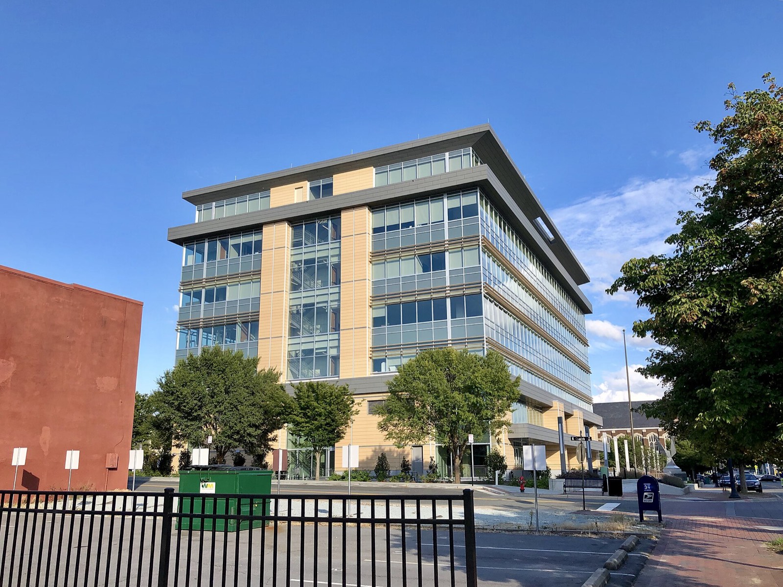 Modern mid-rise office building