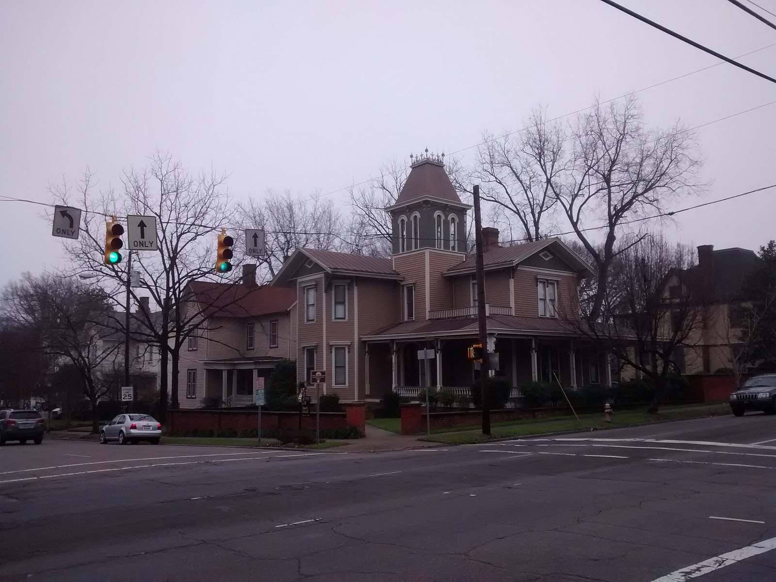 Historic residential streetscape